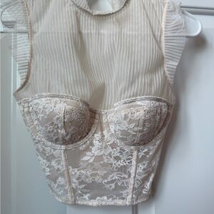 BNWOT VS Lace Bustier Top